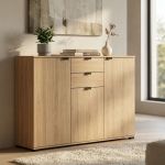 ONE - credenza moderna con 3 ante e 2 cassetti