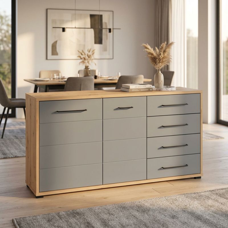 ELLIE - madia due ante quattro cassetti moderna