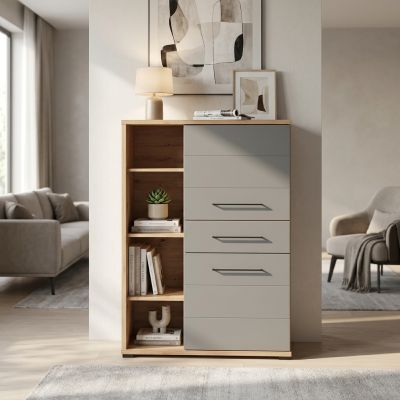 JADDIE - credenza due ante un cassetto moderno in legno