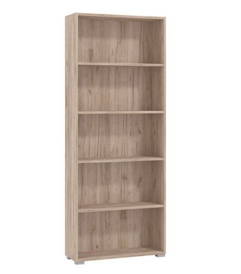 MADDIE - libreria cinque ripiani moderno minimal in legno