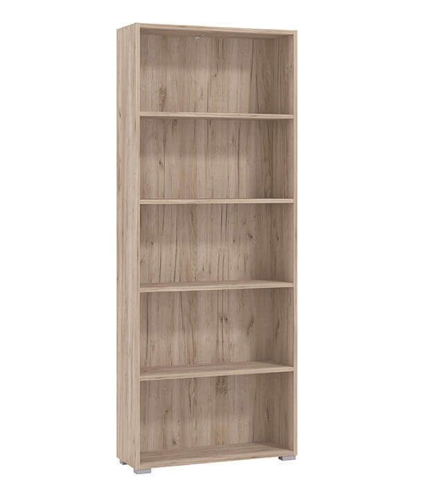MADDIE - libreria cinque ripiani moderno minimal in legno