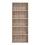 MADDIE - libreria cinque ripiani moderno minimal in legno