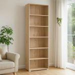 MADDIE - libreria sei ripiani moderno minimal in legno
