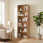 MADDIE - libreria sei ripiani moderno minimal in legno