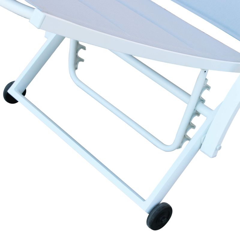 PRADOS - lettino prendisole da giardino in alluminio