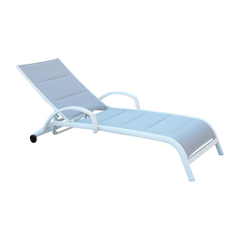 PRADOS - lettino prendisole da giardino in alluminio