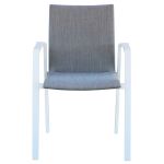 MEDUSA - poltrona in alluminio e textilene imbottito