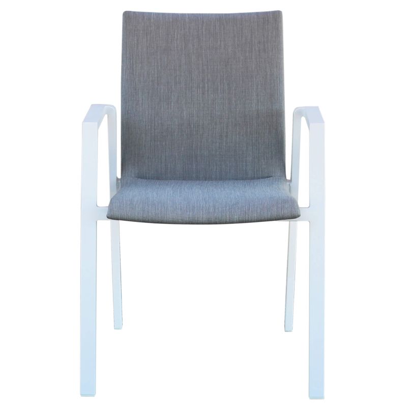 MEDUSA - poltrona in alluminio e textilene imbottito