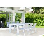 BEN - tavolo da giardino in alluminio con piano in ceramica