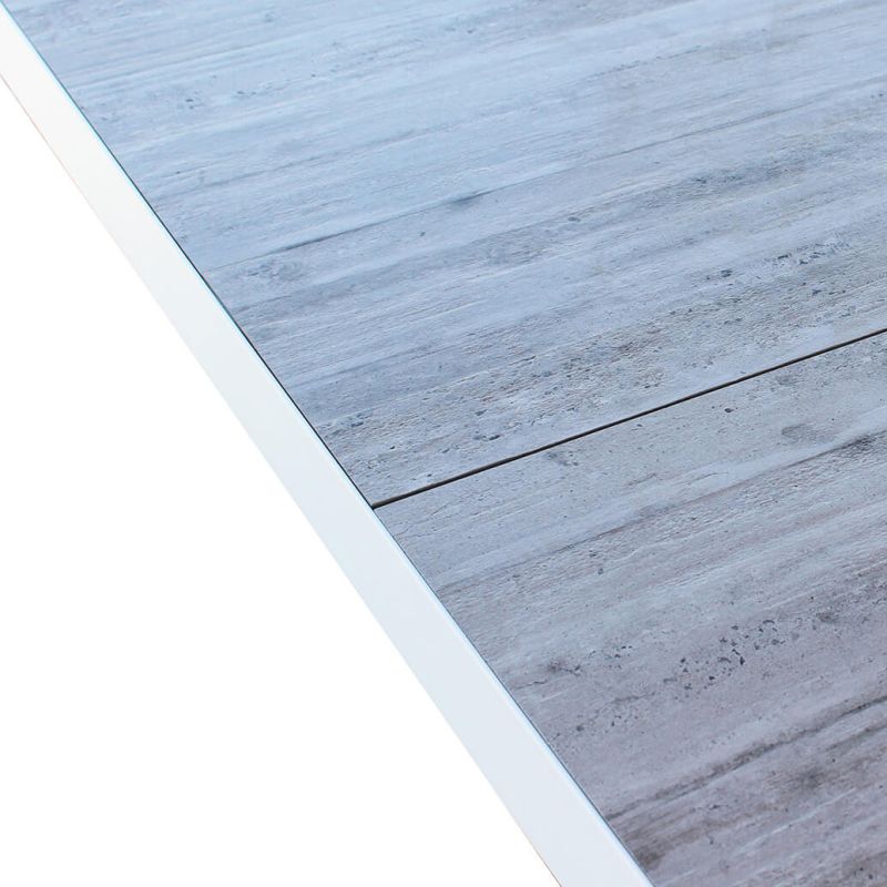 BEN - tavolo da giardino in alluminio con piano in ceramica