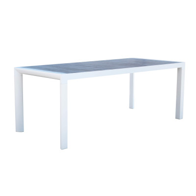 BEN - tavolo da giardino in alluminio con piano in ceramica