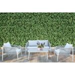 KISHORI - salotto da giardino in alluminio e corda 4 posti