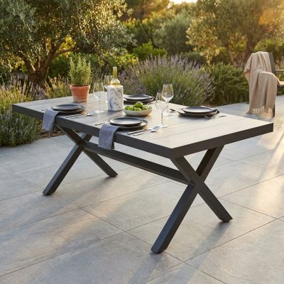 MACCAI - tavolo da giardino in alluminio e gres