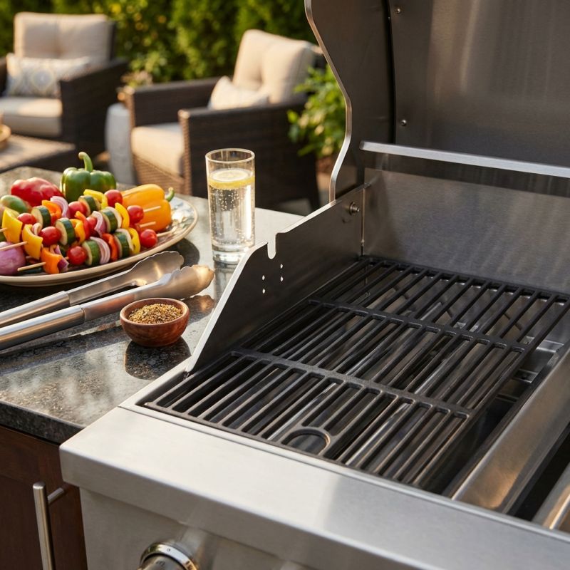 GRIGLIA - griglia in ghisa per barbecue DIABLO e PIROS 4 fuochi