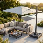 ERCOLE - ombrellone da giardino in alluminio