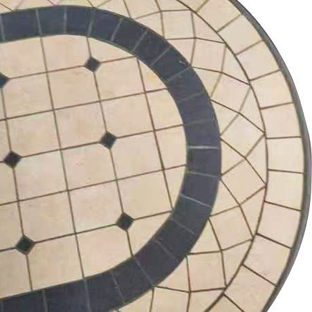 VENTUS - tavolo da giardino in ferro con piano in mosaico 90 x 160
