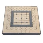 VENTUS - tavolo da giardino in ferro con piano in mosaico 80 x 80