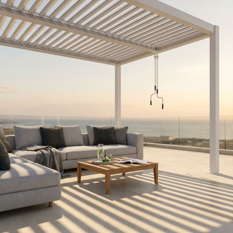 NIMBUS - pergola bioclimatica in alluminio 4x4