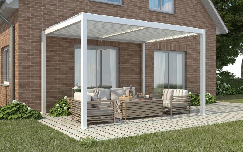 NIMBUS - pergola bioclimatica in alluminio 4x4