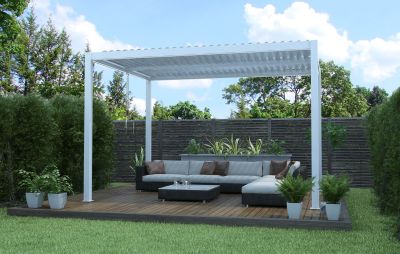 NIMBUS - pergola bioclimatica in alluminio 4x4