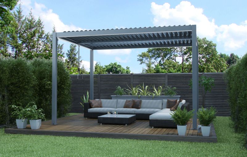NIMBUS - pergola bioclimatica in alluminio 4x4