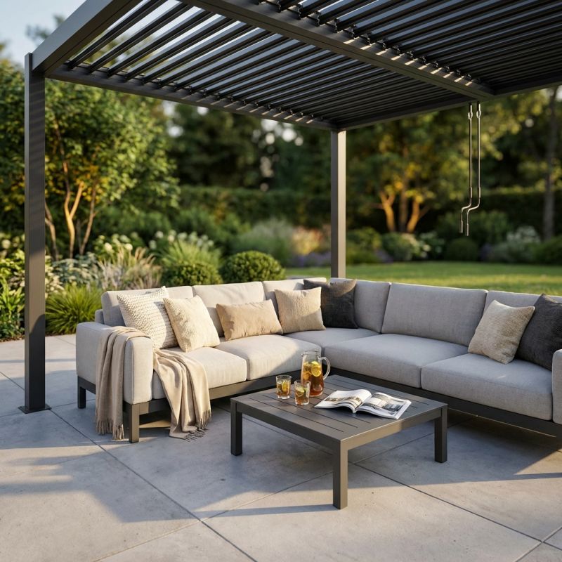 NIMBUS - pergola bioclimatica in alluminio 4x4