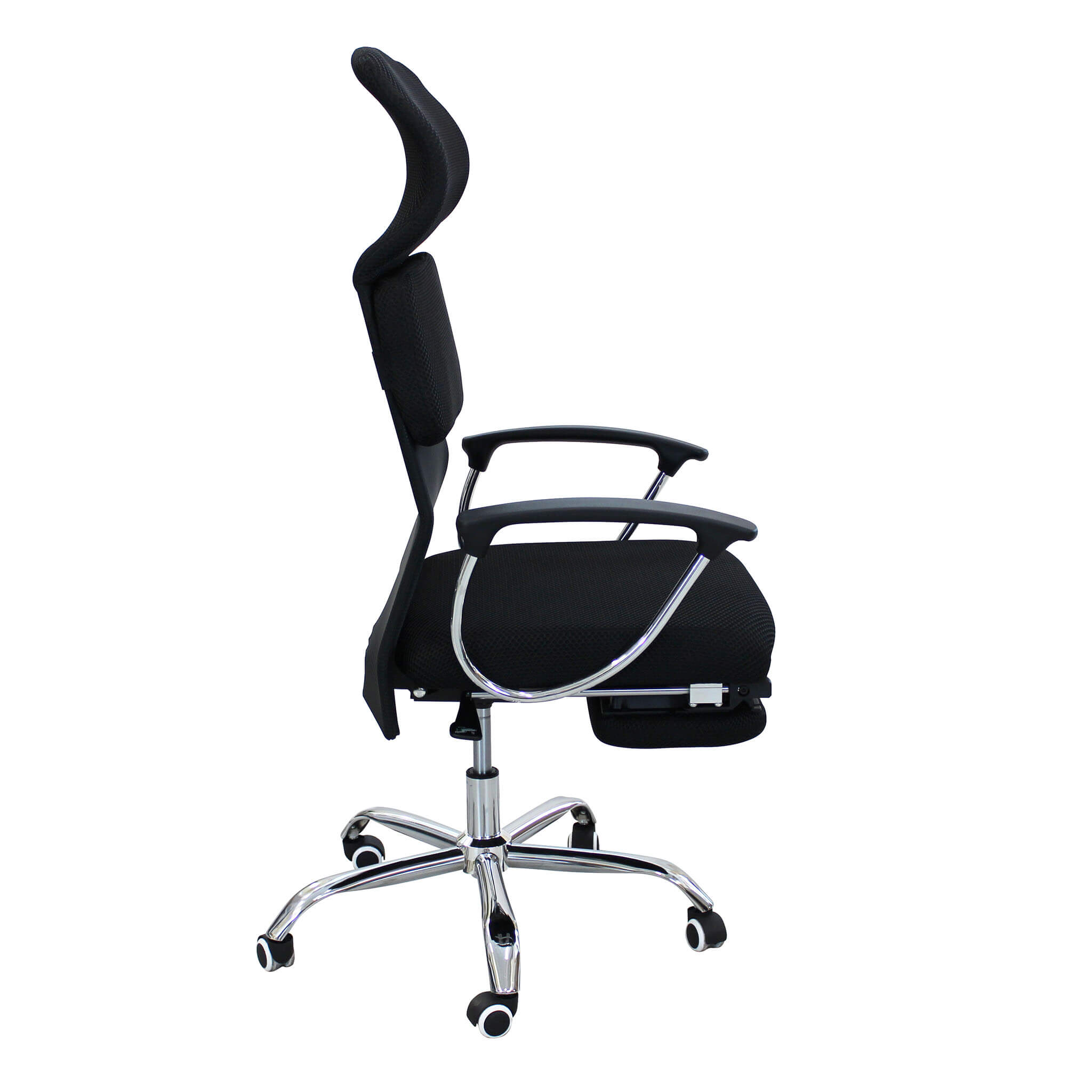 COLAMY Sedia da ufficio ergonomica con poggiapiedi e cuscino lombare – Sedia direzionale con schienale regolabile (90-135°), in pelle di alta qualità, per un comfort a lungo termine, colore: nero