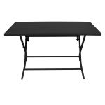 ABELUS - tavolo da giardino pieghevole salvaspazio in alluminio