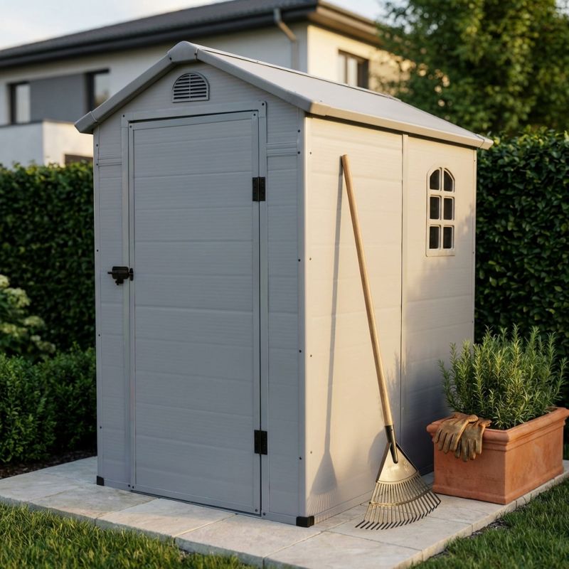 UTILITY - casetta in resina da giardino porta attrezzi