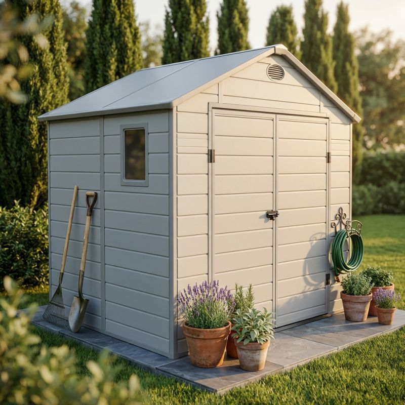 UTILITY - casetta in resina da giardino porta attrezzi