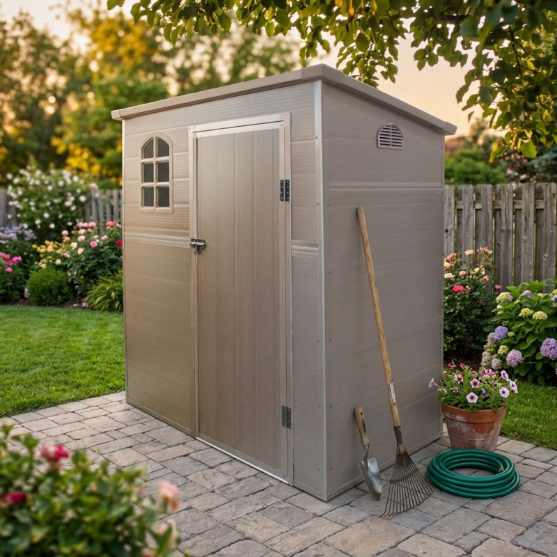 GAGGY - casetta in resina da giardino porta attrezzi