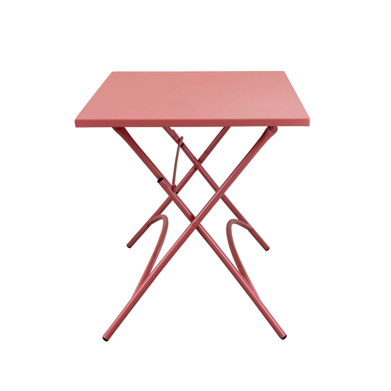 ROMANUS - tavolo in acciaio pieghevole da esterno