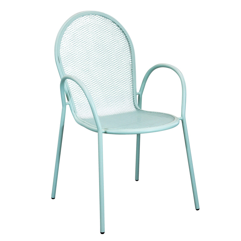 MARIS - poltrona da giardino impilabile in ferro