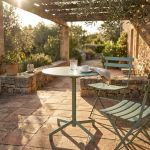 OPERA - tavolo da giardino in acciaio diametro 60