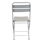 ROMANUS - sedia da giardino pieghevole salvaspazio in ferro