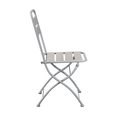 ROMANUS - sedia da giardino pieghevole salvaspazio in ferro