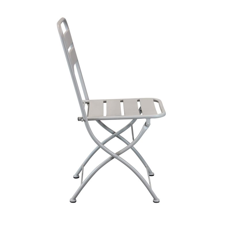 ROMANUS - sedia da giardino pieghevole salvaspazio in ferro