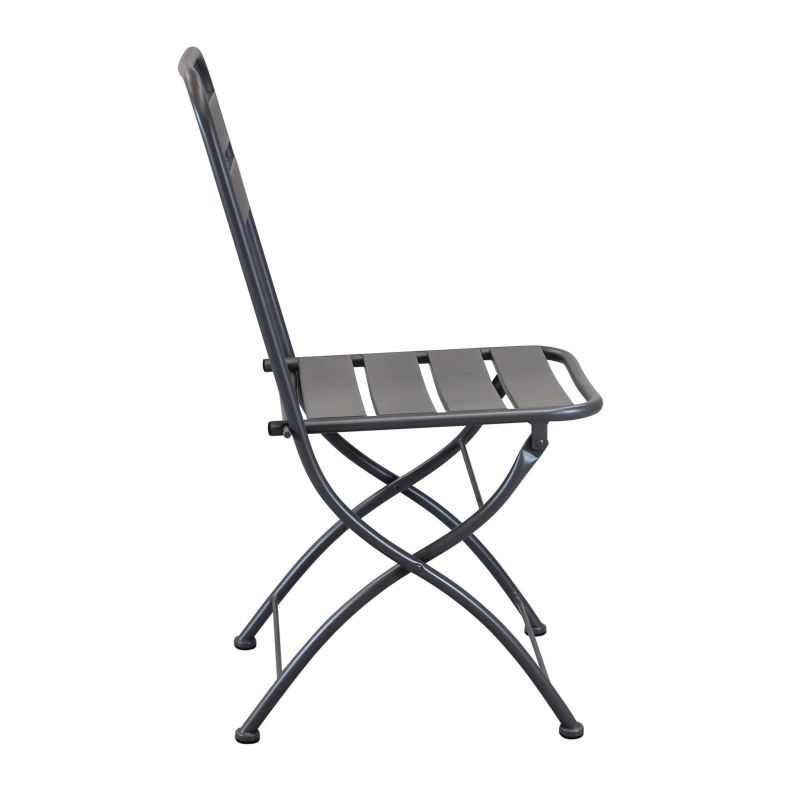 ROMANUS - sedia da giardino pieghevole salvaspazio in ferro