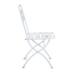 ROMANUS - sedia da giardino pieghevole salvaspazio in ferro