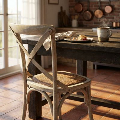 CROSS - sedia vintage in legno