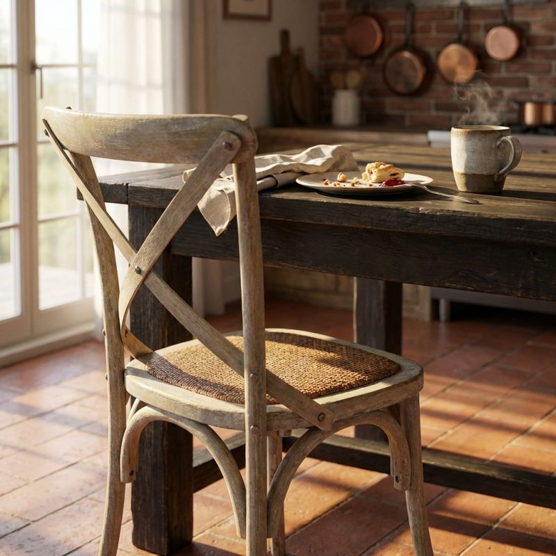 CROSS - sedia vintage in legno