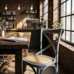 CROSS - sedia vintage in legno