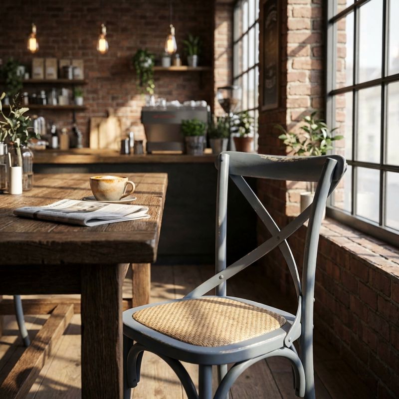 CROSS - sedia vintage in legno