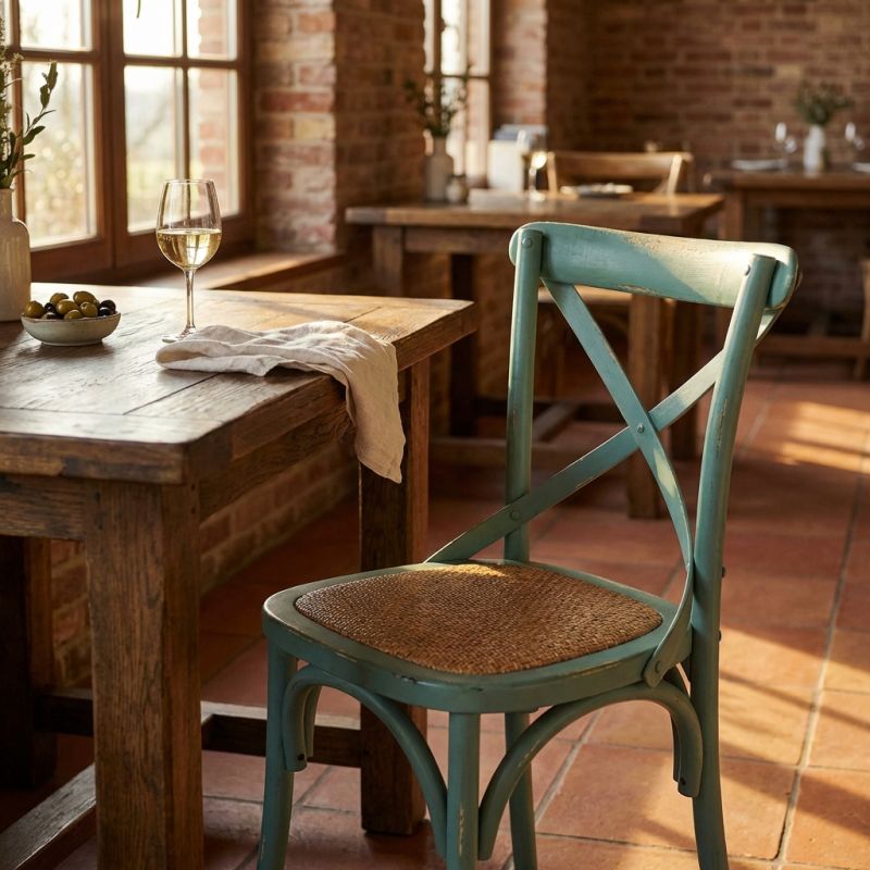 CROSS - sedia vintage in legno