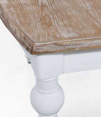 CROSS - tavolo vintage allungabile in legno con piano stondato