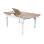 CROSS - tavolo vintage allungabile in legno con piano stondato