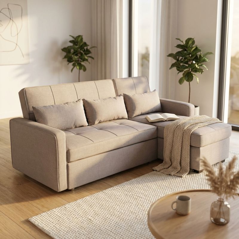 CLOTH - divano letto con penisola