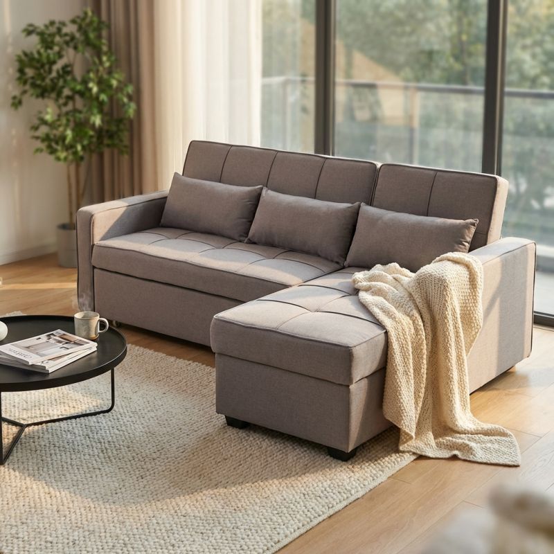 CLOTH - divano letto con penisola