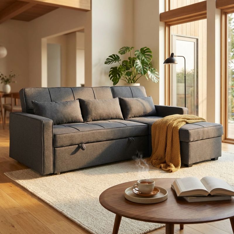 CLOTH - divano letto con penisola