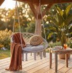 GREDY - sedia sospesa rotonda cm tondo 80/60x120 h